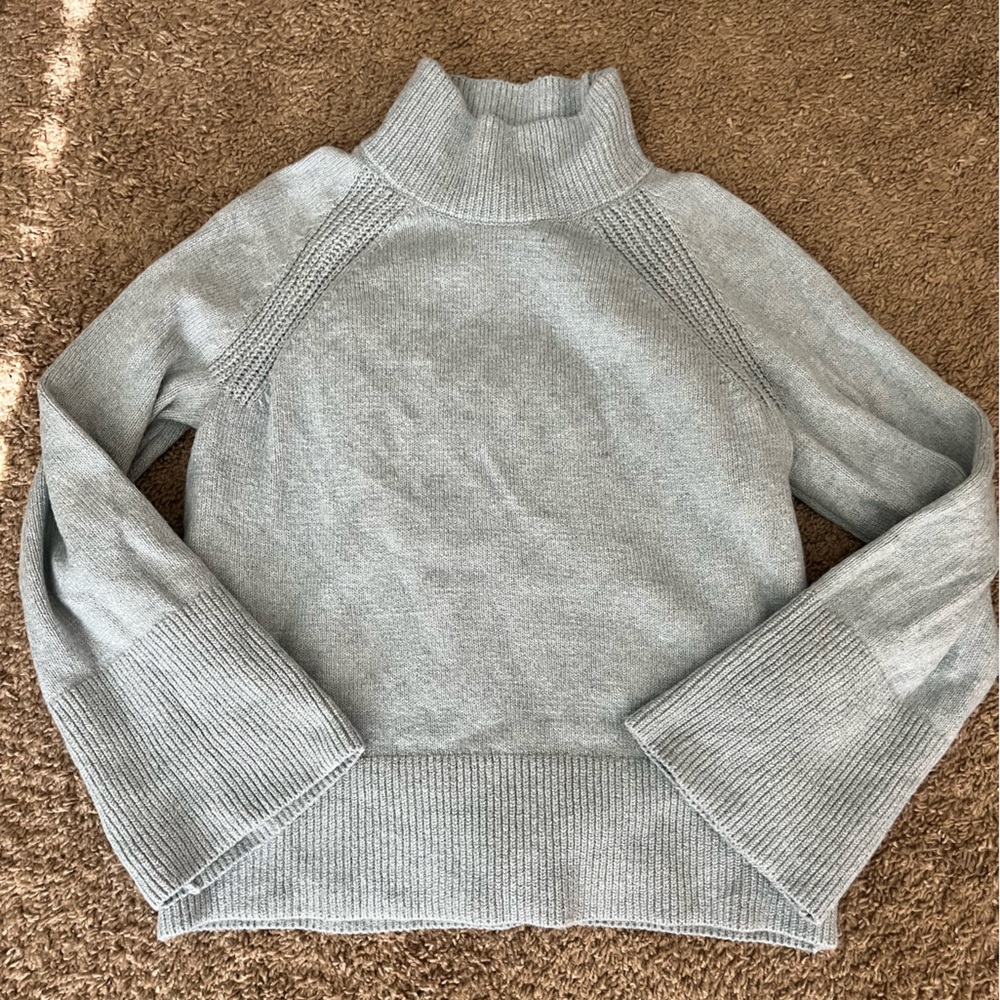 Aquamarine Turtleneck Sweater - Women's Cozy Knit